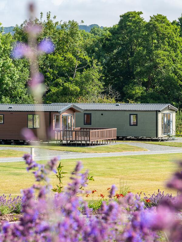 Blue skies and Welsh hills at Rockbridge Park
