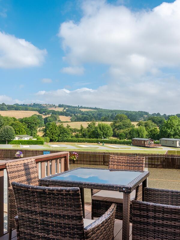 Self catering holidays in Wales - view from decking photo