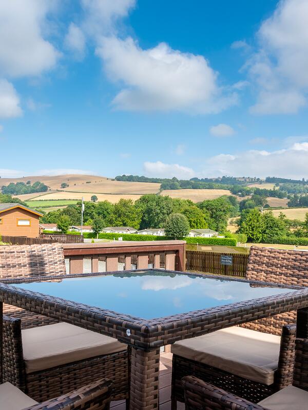 Self catering holidays in Wales - decking view photo