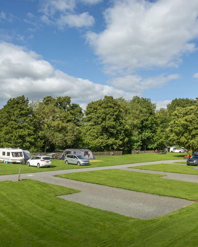 Riverside touring and camping at Rockbridge Park, Wales