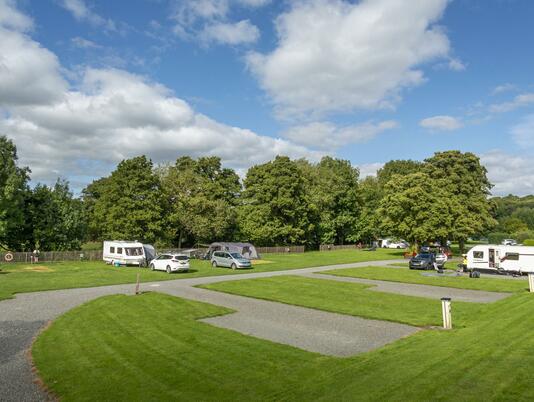 Riverside touring and camping in Wales at Rockbridge Park