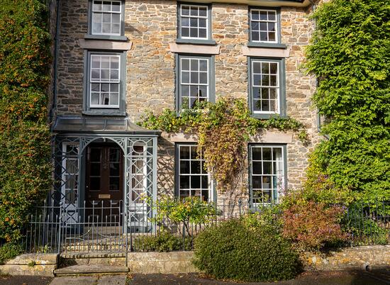 Presteigne high street, near to Rockbridge Park