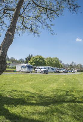 5 star touring caravan tent site, Presteigne, Wales