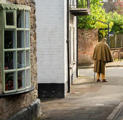 Presteigne high street, near to Rockbridge Park