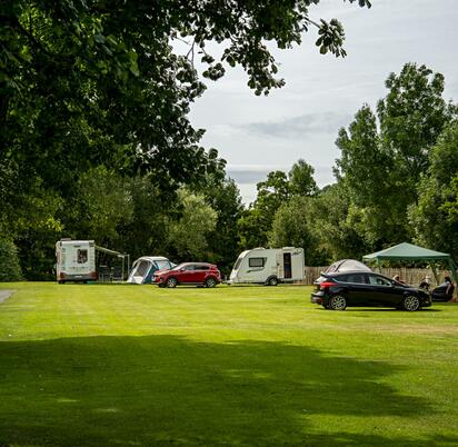 Riverside touring and camping at Rockbridge Park, Wales