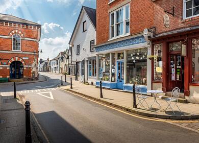 Presteigne town, Residential Park Homes at Rockbridge, mid Wales.