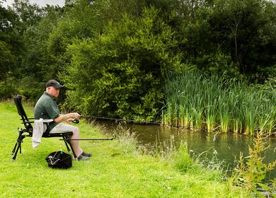 luxury holiday lodges with river fishing plots for sale in Wales - fishing photo