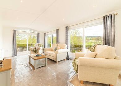 residential park home for sale at Rockbridge Park, Wales - lounge photo