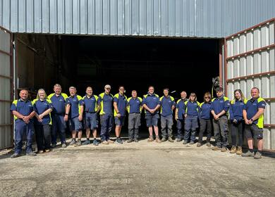 The maintenance team at Discover Parks