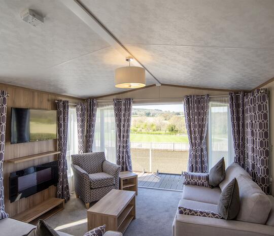 Luxury Lodge - Living area with a view