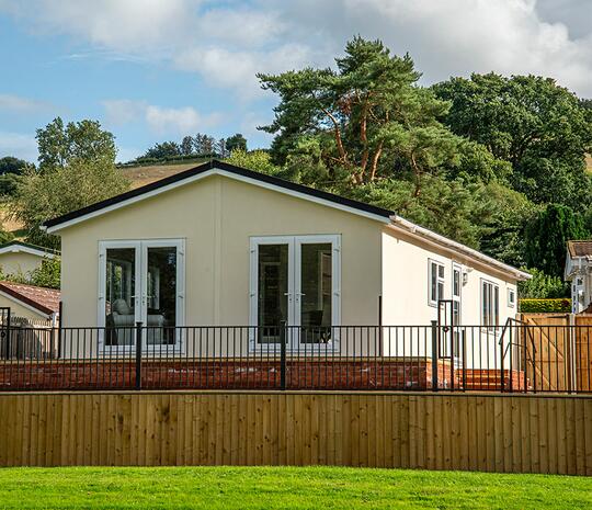 Tingdene Lamport residential park home for sale at Rockbridge Park - exterior photograph