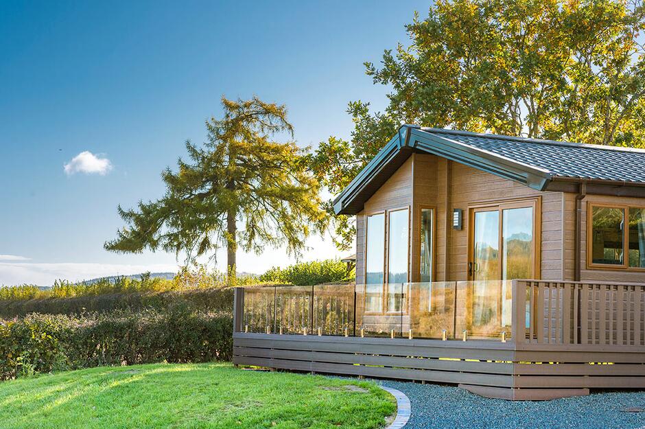 luxury holiday lodges in Wales plot photo