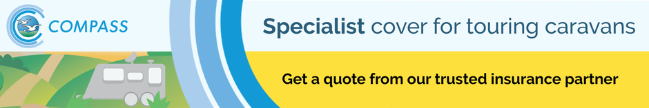 Get a quote for your touring caravan with Compass Insurance Compass Insurance image for touring caravan insurance quote