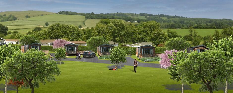 Luxury holiday lodges for sale in Wales at Rockbridge Park, Presteigne.