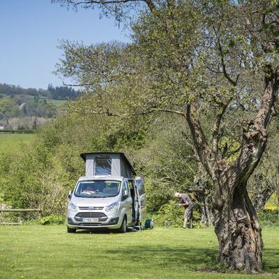 5 star touring site at Rockbridge Park, Wales