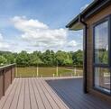Kingston Tranquility lodge for sale at Rockbridge Park in Wales - decking view
