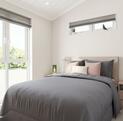 Tingdene Cosgrove Twin residential park home for sale at Rockbridge Park, Presteigne, Wales. Master bedroom photo