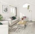 Tingdene Cosgrove Twin residential park home for sale at Rockbridge Park, Presteigne, Wales. Lounge photo